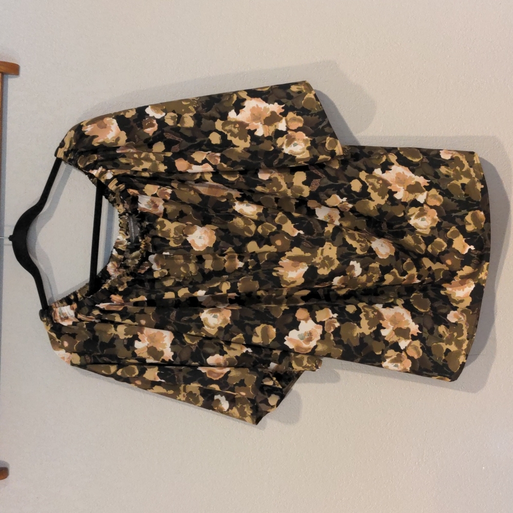 French Connection Olive Floral Adeline Dream Mini Dress, size small